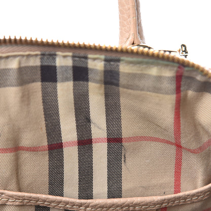 Burberry London Grainy Calfskin Small Greenwood Bowling Bag Light Nude 12 of 24