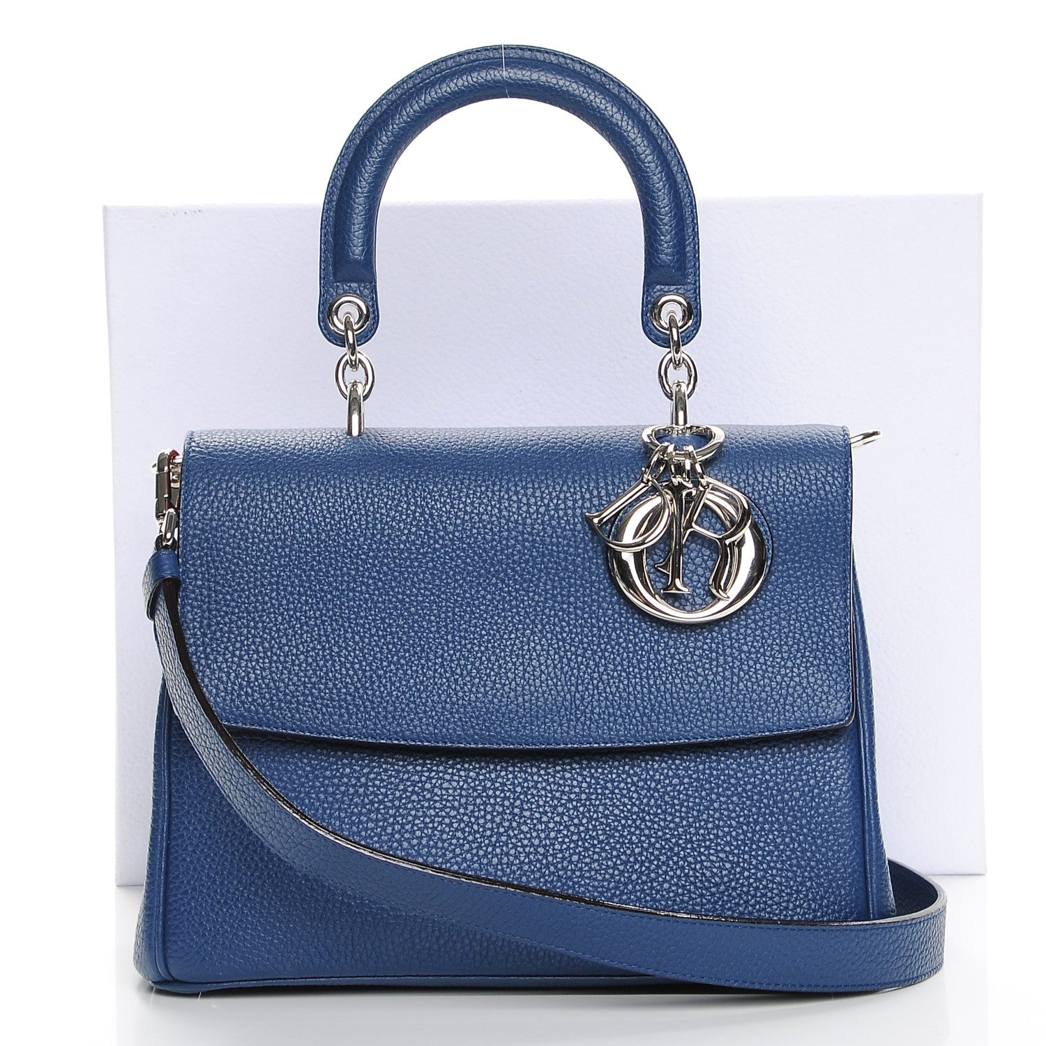 Christian Dior Bullcalf Small Be Dior Flap Mineral Blue 9 of 9
