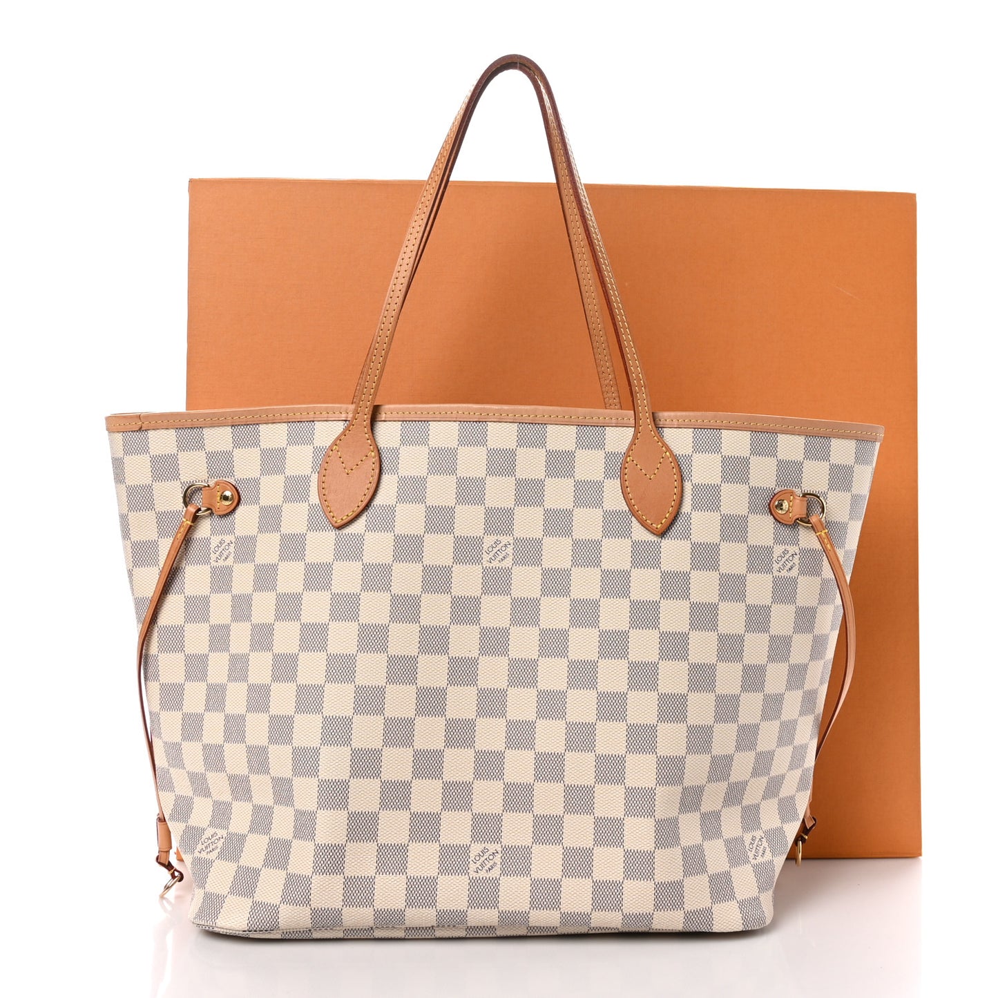Damier Azur Neo Neverfull MM Rose Ballerine