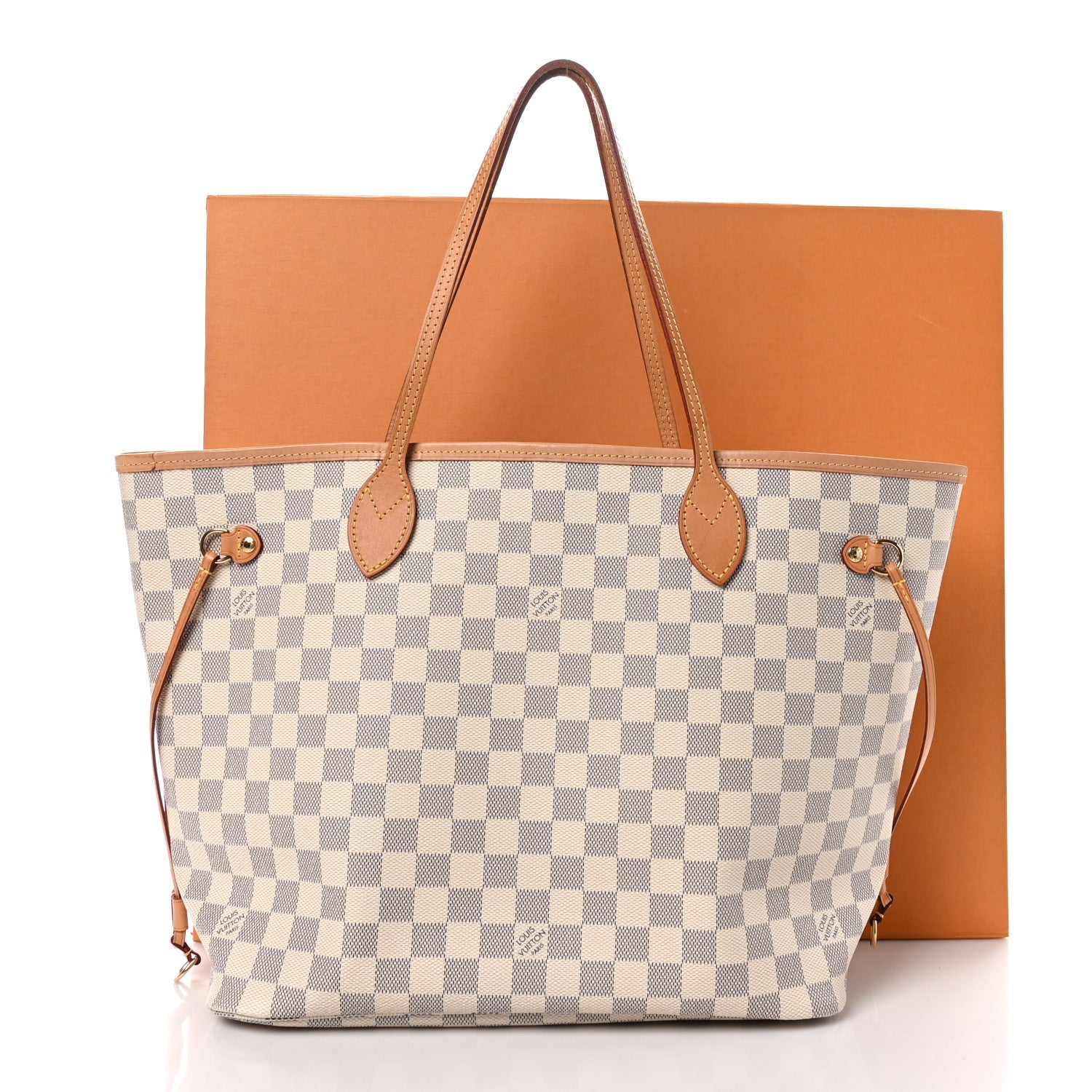 Louis Vuitton Damier Azur Neo Neverfull MM Rose Ballerine 12 of 12