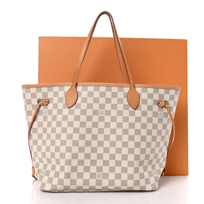 Louis Vuitton Damier Azur Neo Neverfull MM Rose Ballerine 12 of 12