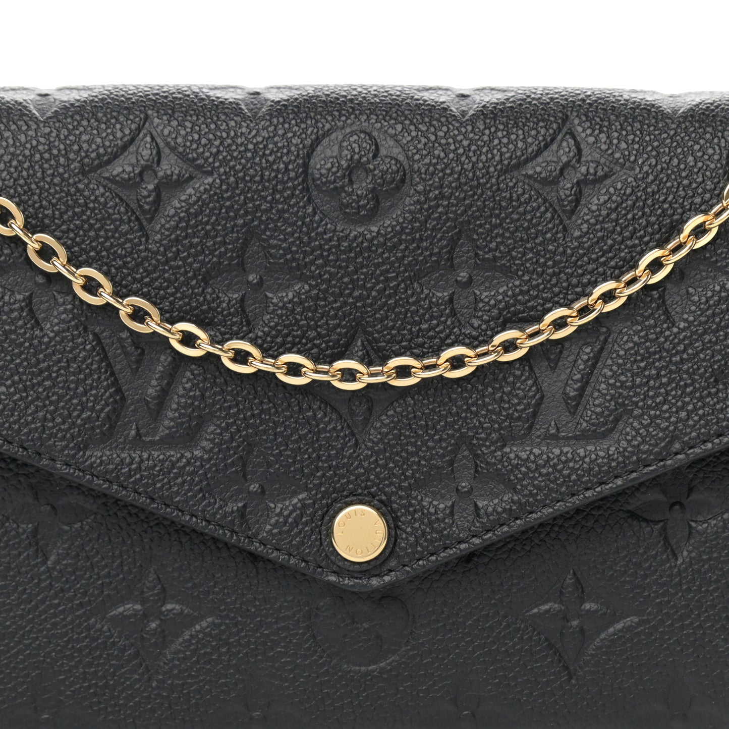 Empreinte Pochette Felicie Chain Wallet Black