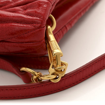 Miu Miu Nappa Matelasse Crossbody Clutch Rubino 10 of 11