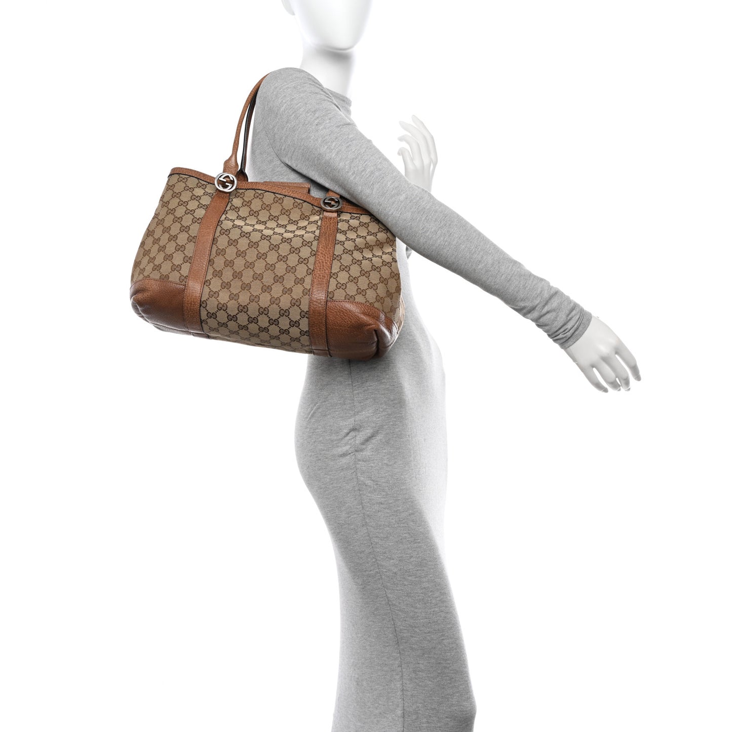 Monogram Old Libeccio Miss GG Tote Beige Ebony Light Brown