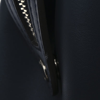 Fendi Vitello Baltico Dolce DotCom Satchel Navy Yellow 13 of 13