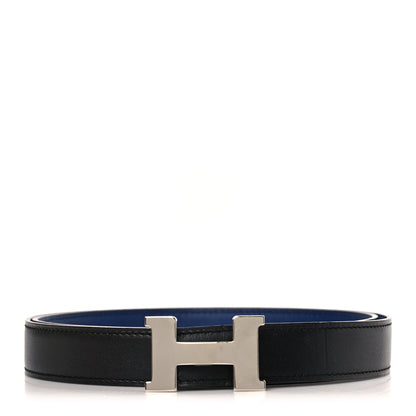 Hermes Swift Box 24mm Mini Constance H Belt 85 34 Bleu Saphir Black 1 of 6