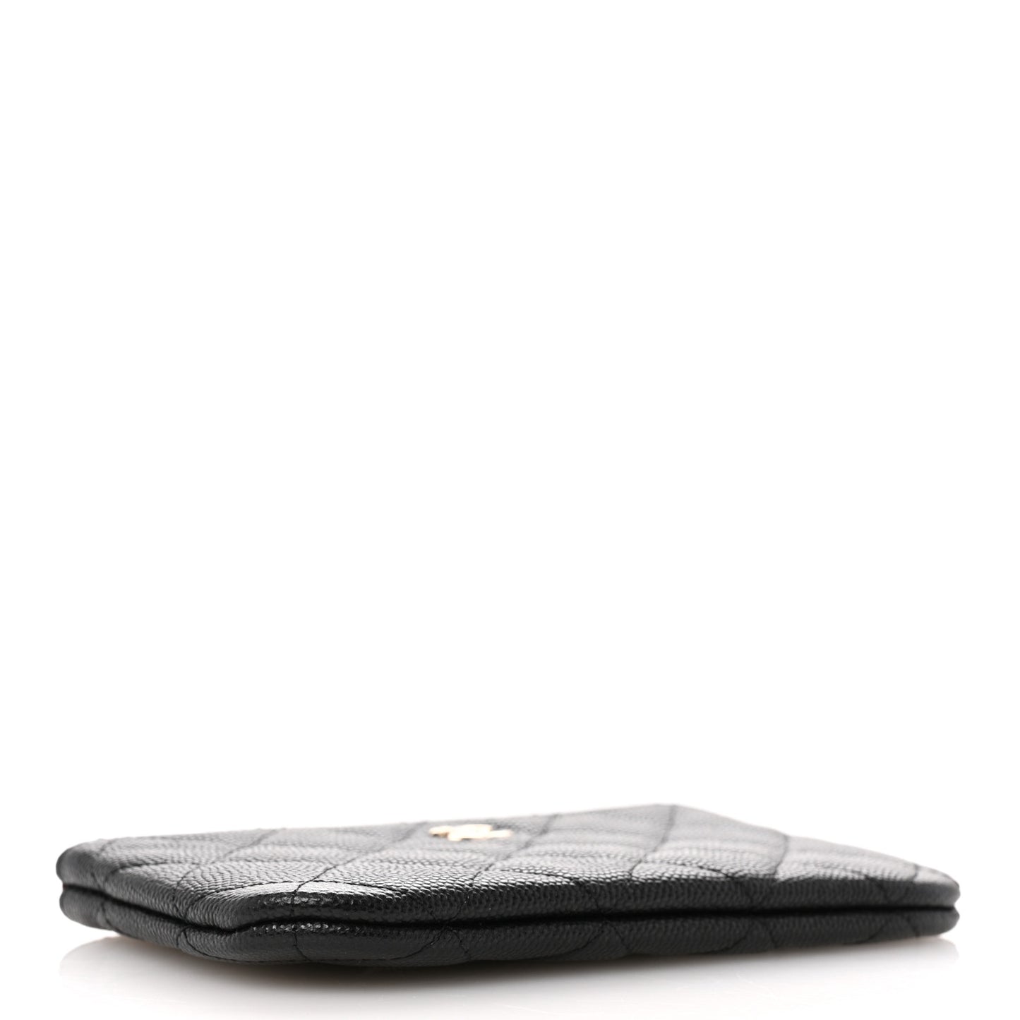 Caviar Quilted Small Pouch Black