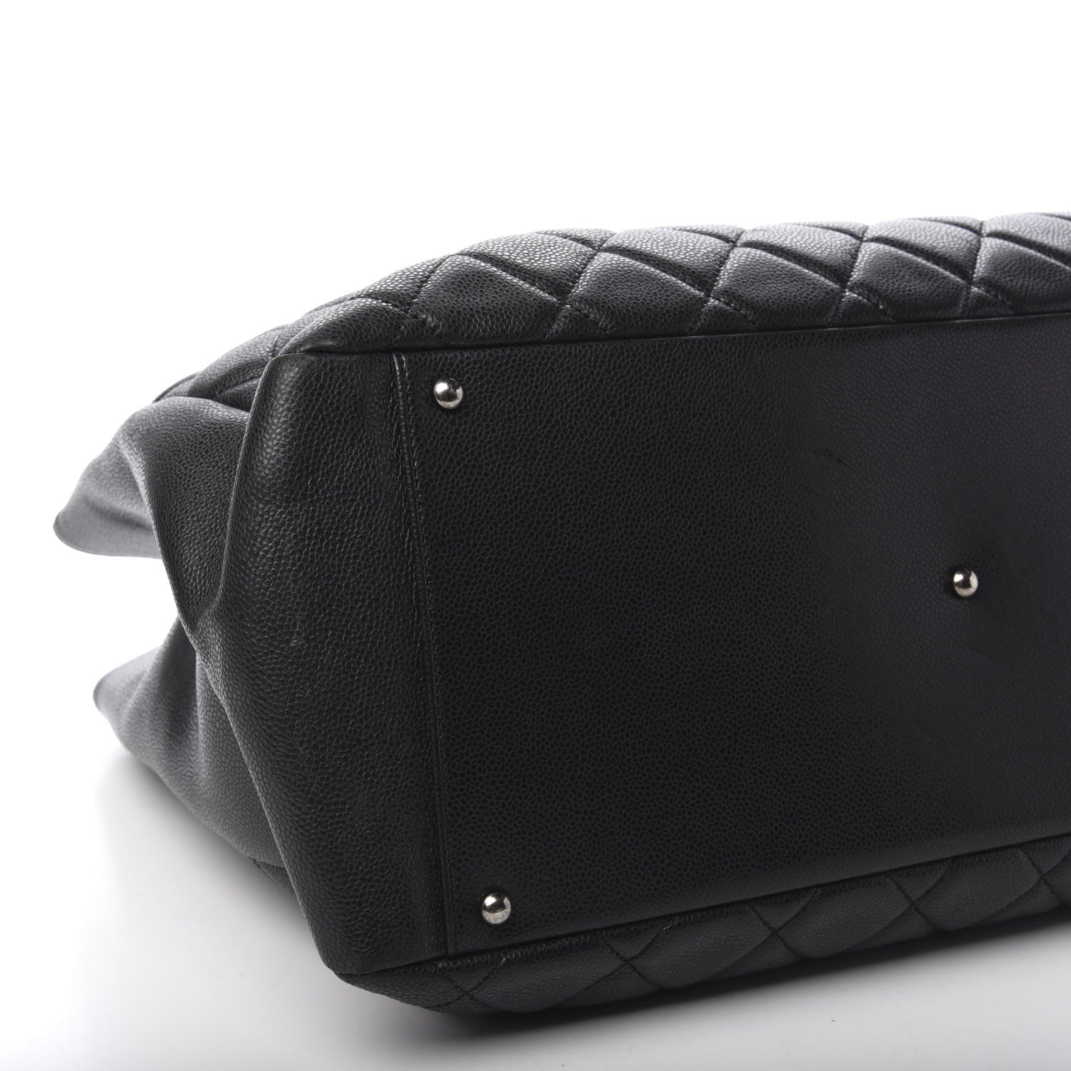Chanel Caviar Quilted XXL Grand Shopping Tote GST Dark Grey 6 of 10