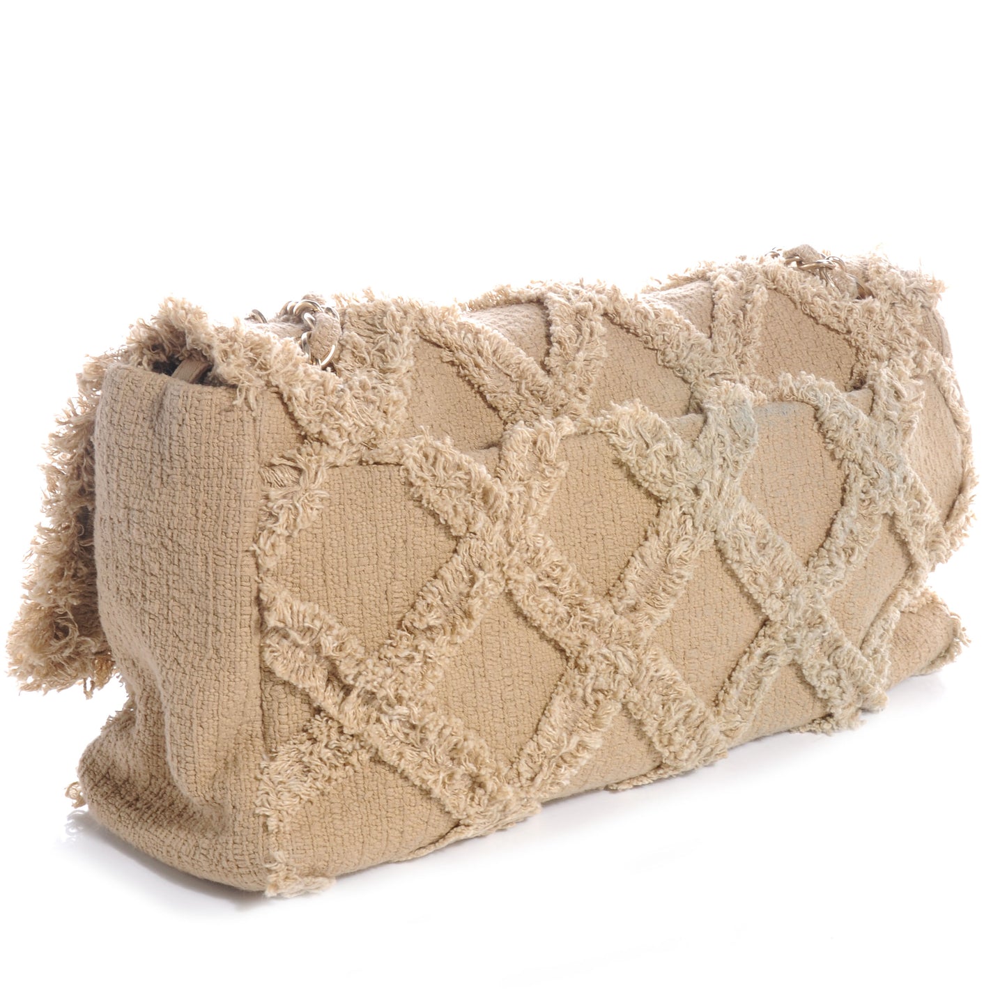 Tweed Nature Flap Dark Beige