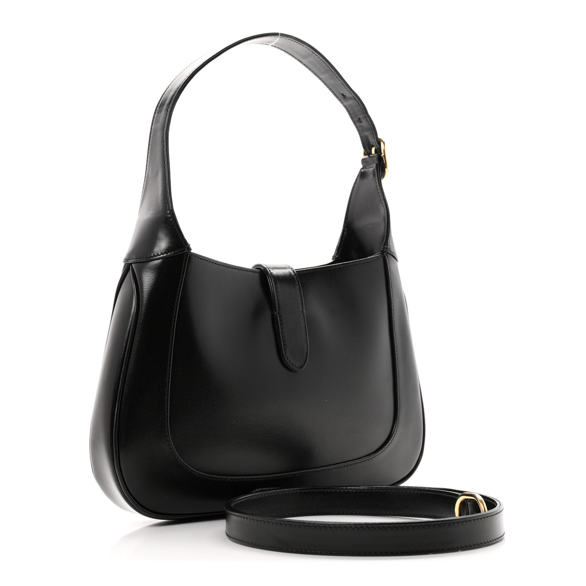 Gucci Boarded Dyana Lux Calfskin Small Jackie 1961 Hobo Black 3 of 12