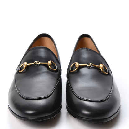 Gucci Calfskin Womens Jordaan Loafers 38.5 Black 2 of 9