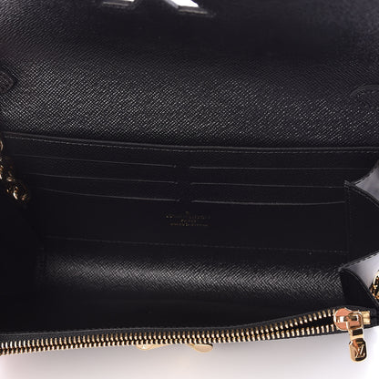 Louis Vuitton Epi Sequin Night Bird Twist Chain Wallet Black 5 of 8