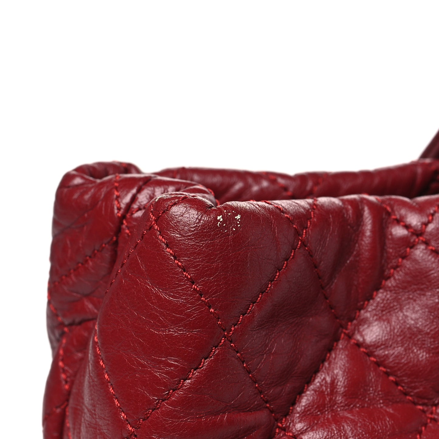 Lambskin Quilted Beijing Backpack Red