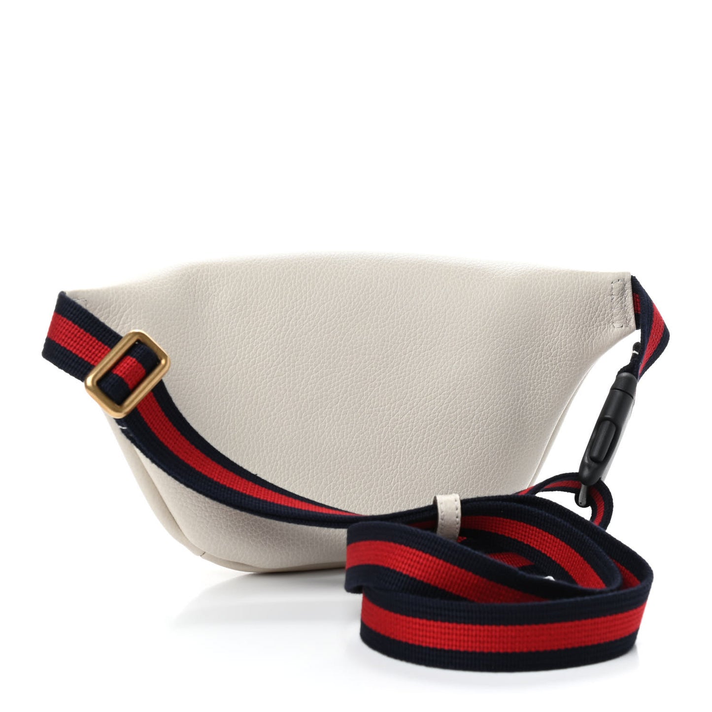 Grained Calfskin Small Logo Belt Bag White