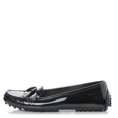 Louis Vuitton Patent Calfskin Parklane Flat Loafer 39 Black 1 of 10