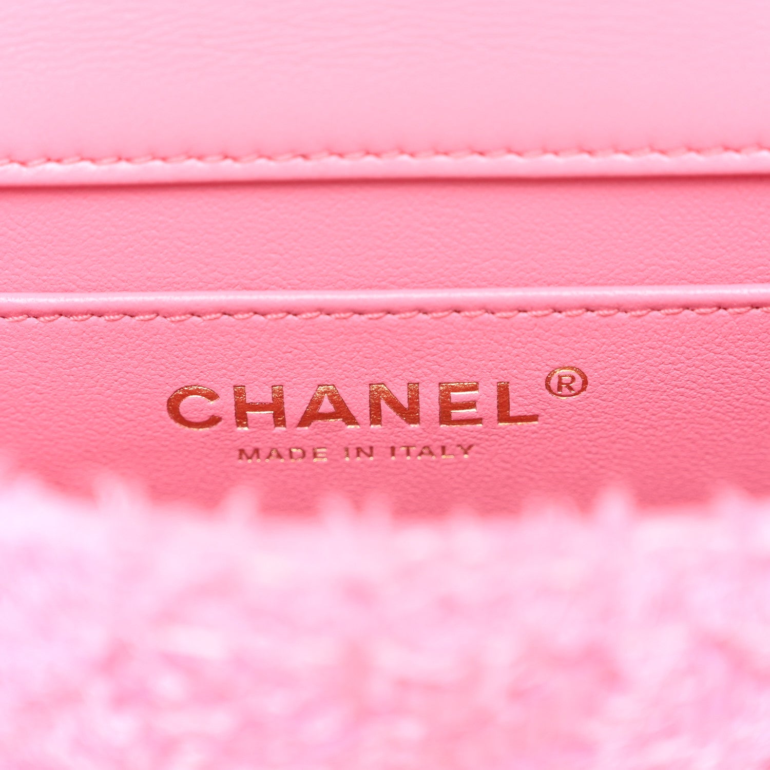 Chanel Tweed Quilted Pearl Twist Mini Square Flap Pink Dark Pink 6 of 11