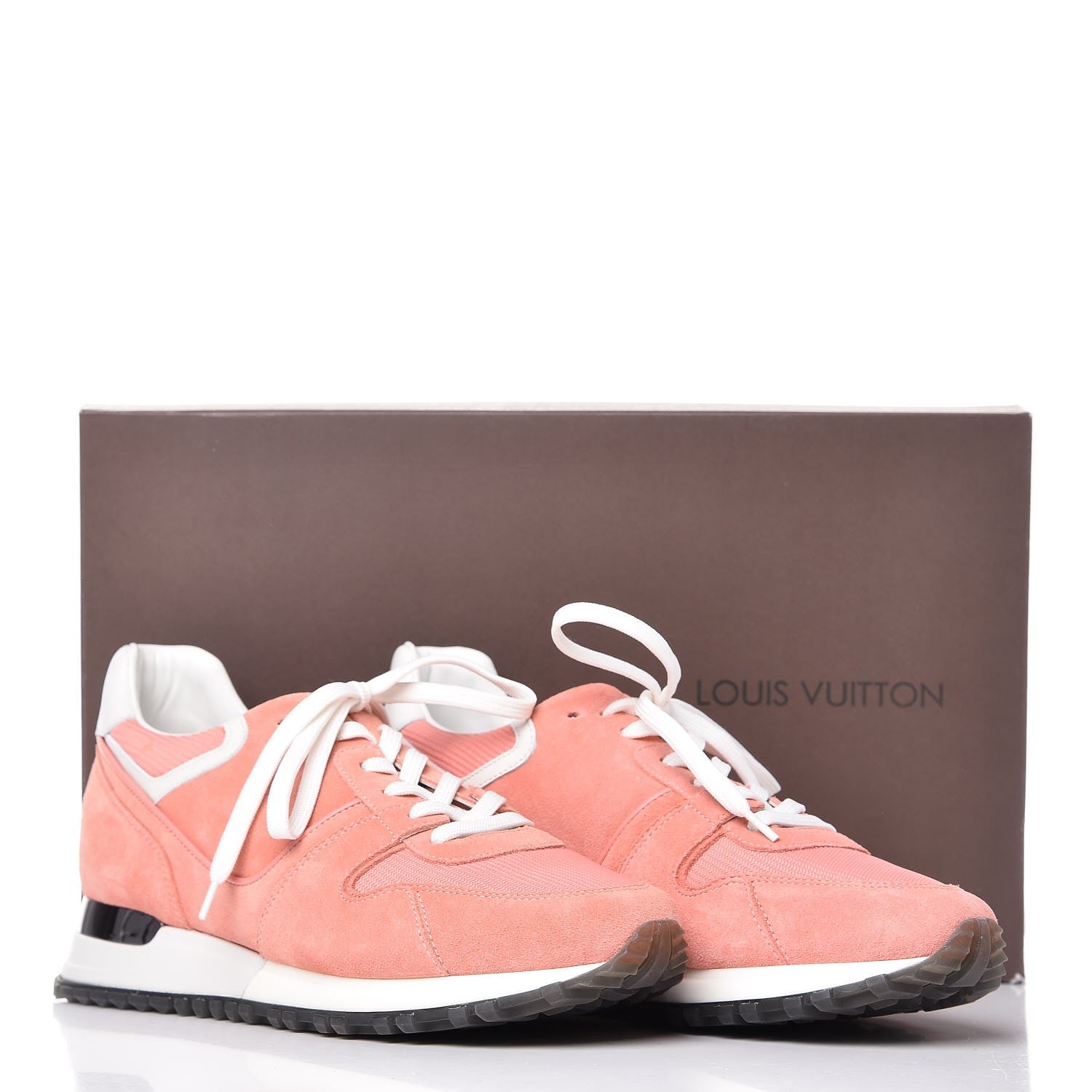 Louis Vuitton Nubuck Suede Run Away Sneakers 37.5 Pink 8 of 8