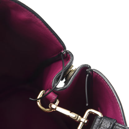 Christian Dior Bullcalf Small Diorissimo Tote Black Rose Indien 9 of 16