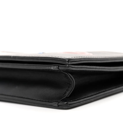 Christian Dior Calfskin Paradise Diorama Croisiere Chain Wallet Black 9 of 15