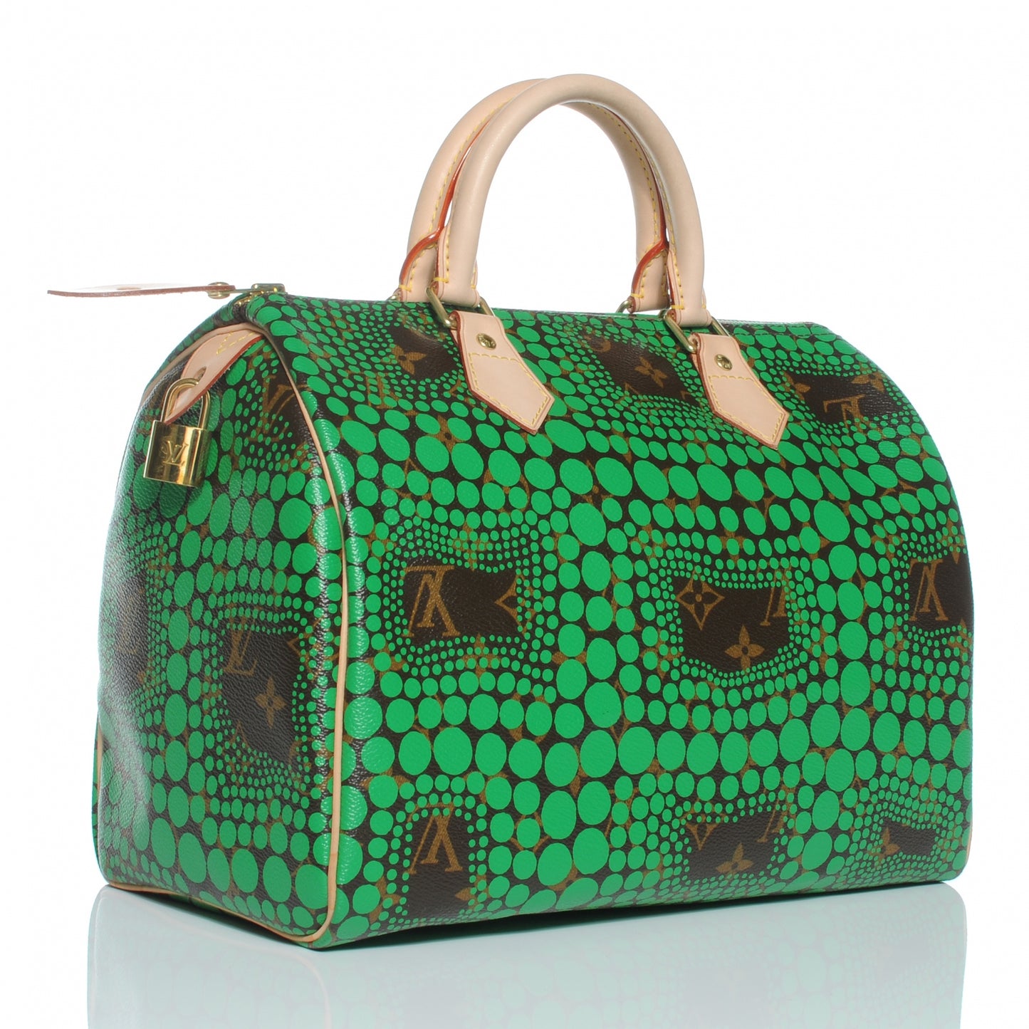Monogram Kusama Town Speedy 30 Green