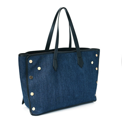 Givenchy Denim Medium Logo Bond Shopper Tote Blue 4 of 11