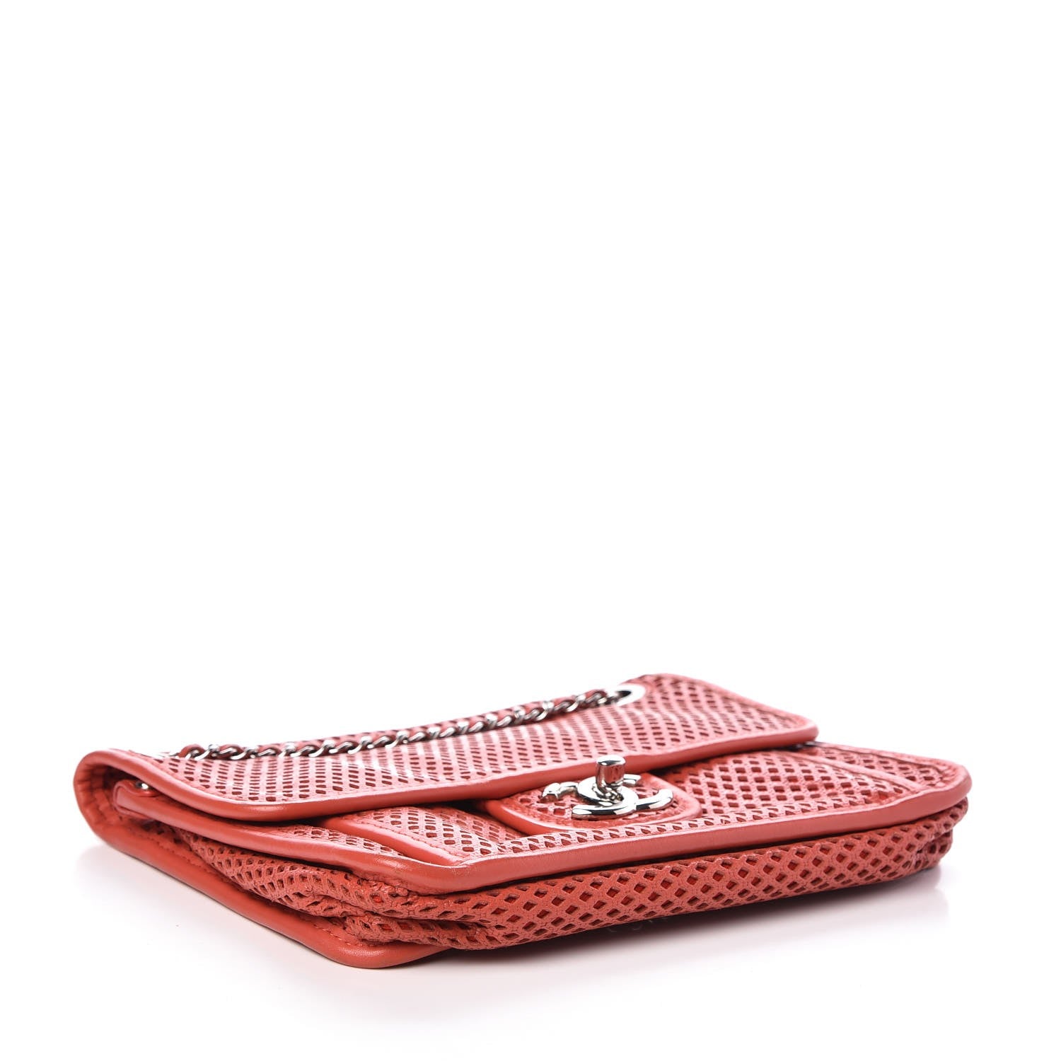 Chanel Perforated Calfskin Small Up In The Air Flap Red 4 of 7