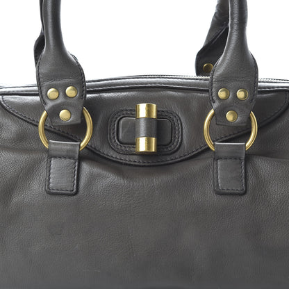 Saint Laurent Sheepskin Muse Bowler Grey 10 of 10