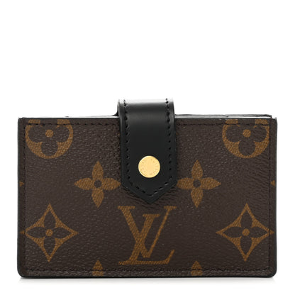 Louis Vuitton Monogram Gusset Card Holder Black 1 of 8
