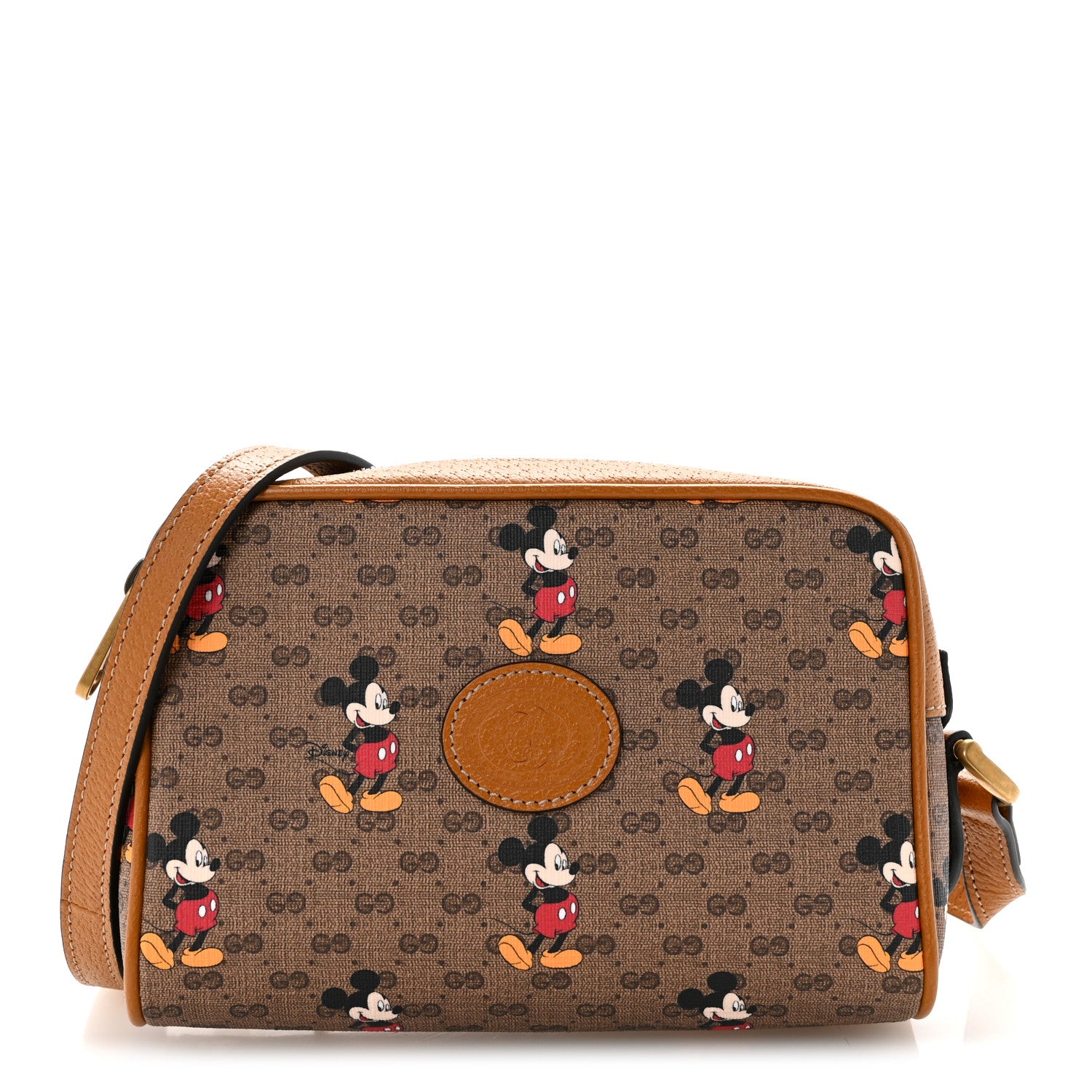 Gucci X DISNEY Mini Vintage GG Supreme Monogram Mickey Mouse Shoulder Bag  Beige Vintage Sun Oil 1 of 12