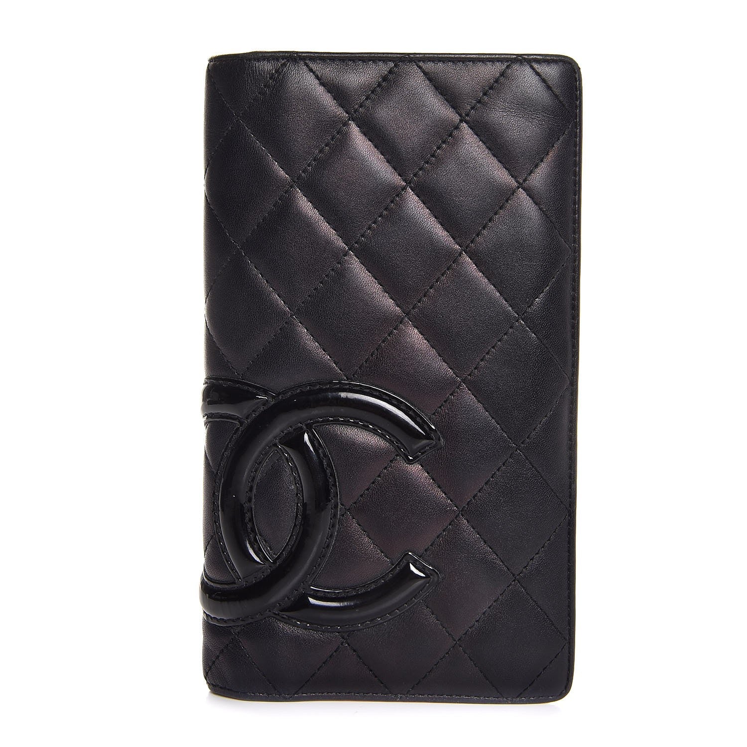 Chanel Calfskin Quilted Cambon Yen Wallet Black 1 of 12