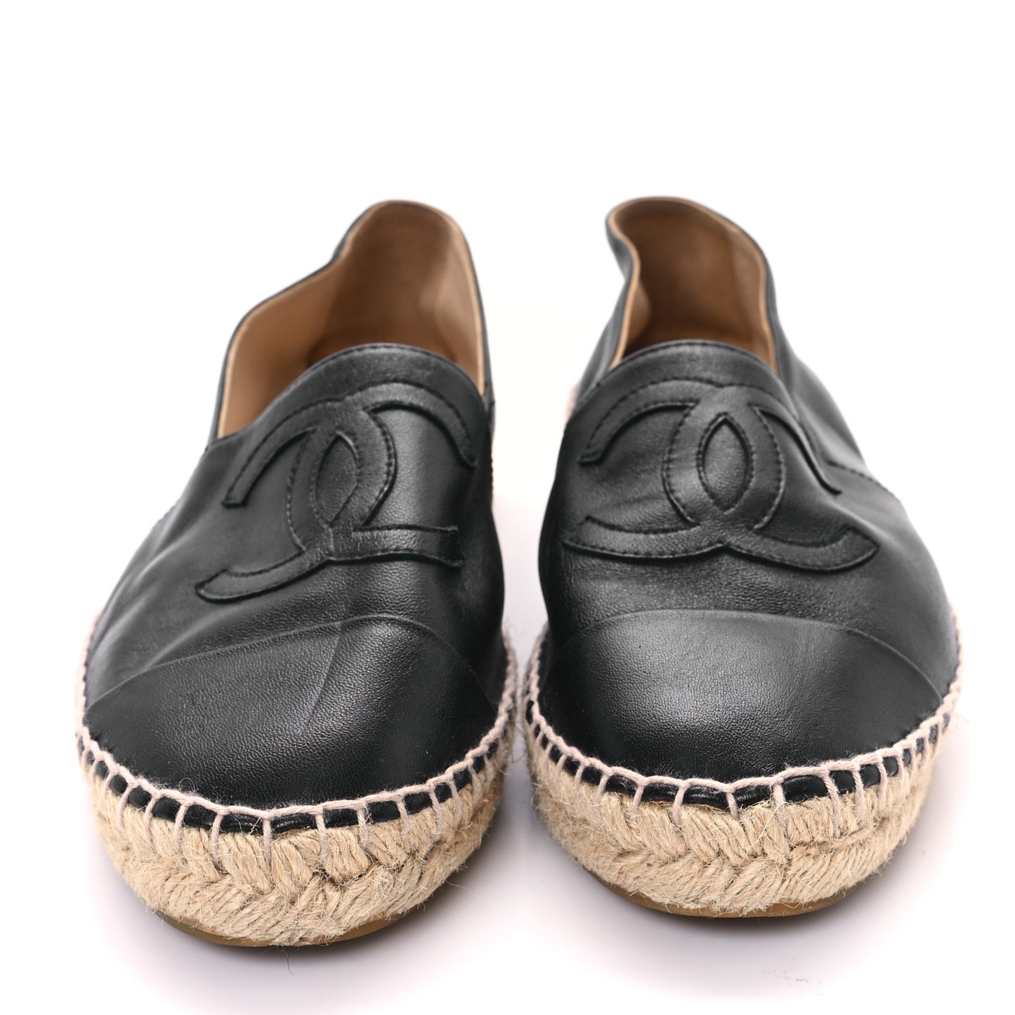 Lambskin CC Espadrilles 39 Black