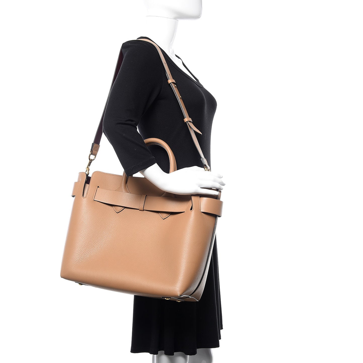 Soft Grain Calfskin Medium Belt Bag Camel