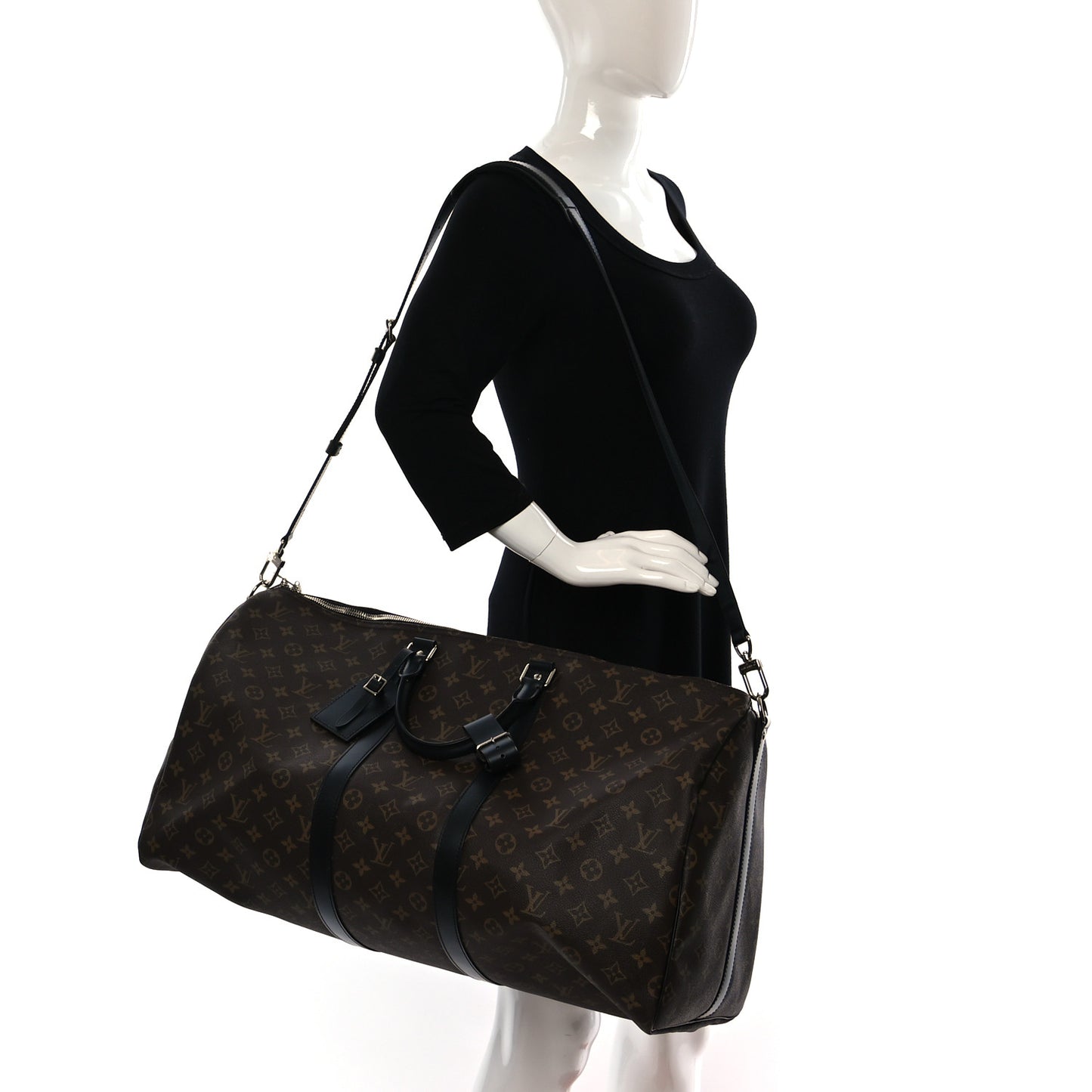 Monogram Macassar Keepall Bandouliere 55