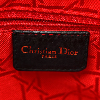 Christian Dior Lambskin Cannage Medium Lady Dior Black 6 of 16