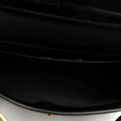 Saint Laurent Patent Linear Embossed Small Manhattan Shoulder Bag Black 4 of 8