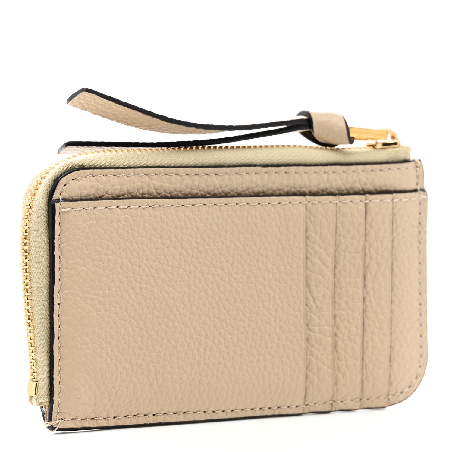 Chloe Grained Calfskin Medium Marcie Zip Card Holder Blush Nude 3 of 6