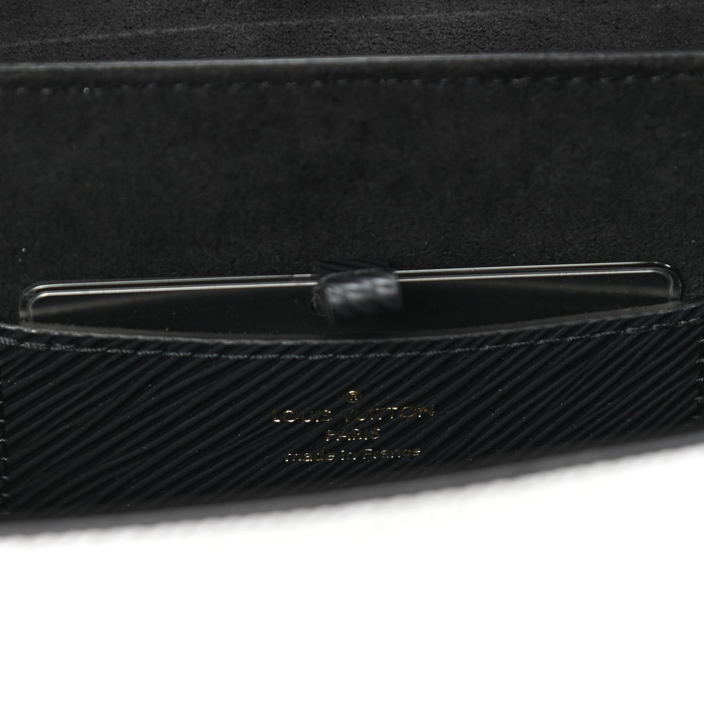 Epi Tortoiseshell Twist Shoulder Bag MM Black White