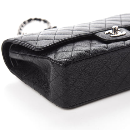 Chanel Caviar Quilted Medium Double Flap Black 9 of 10