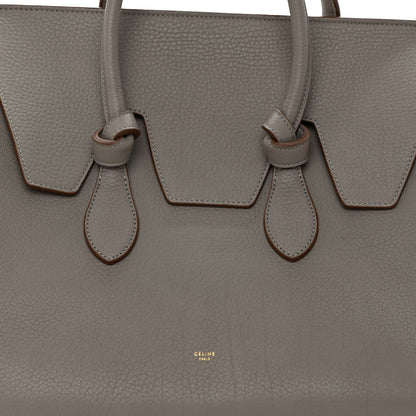 Celine Crisped Calfskin Small Tie Knot Tote Medium Grey 8 of 11