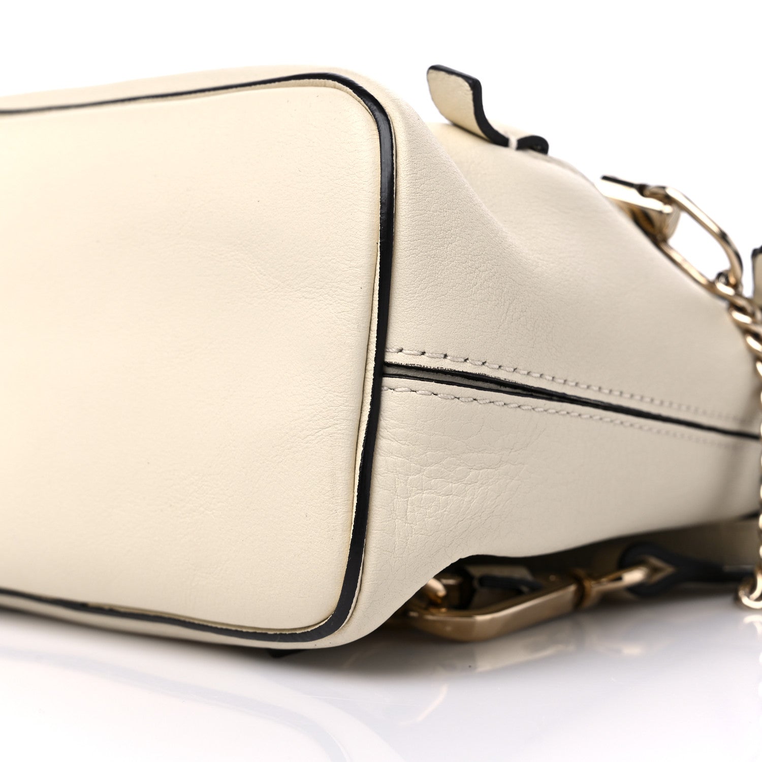 Chloe Suede Calfskin Mini Faye Backpack Off White 9 of 9