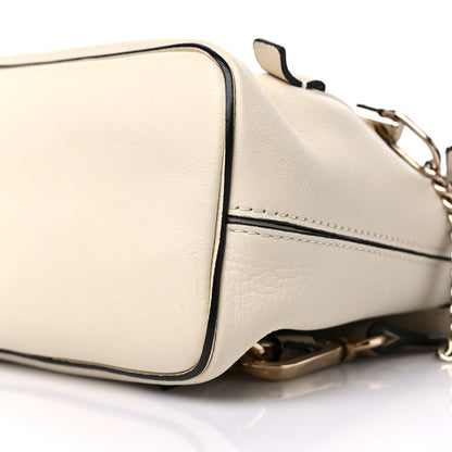 Chloe Suede Calfskin Mini Faye Backpack Off White 9 of 9