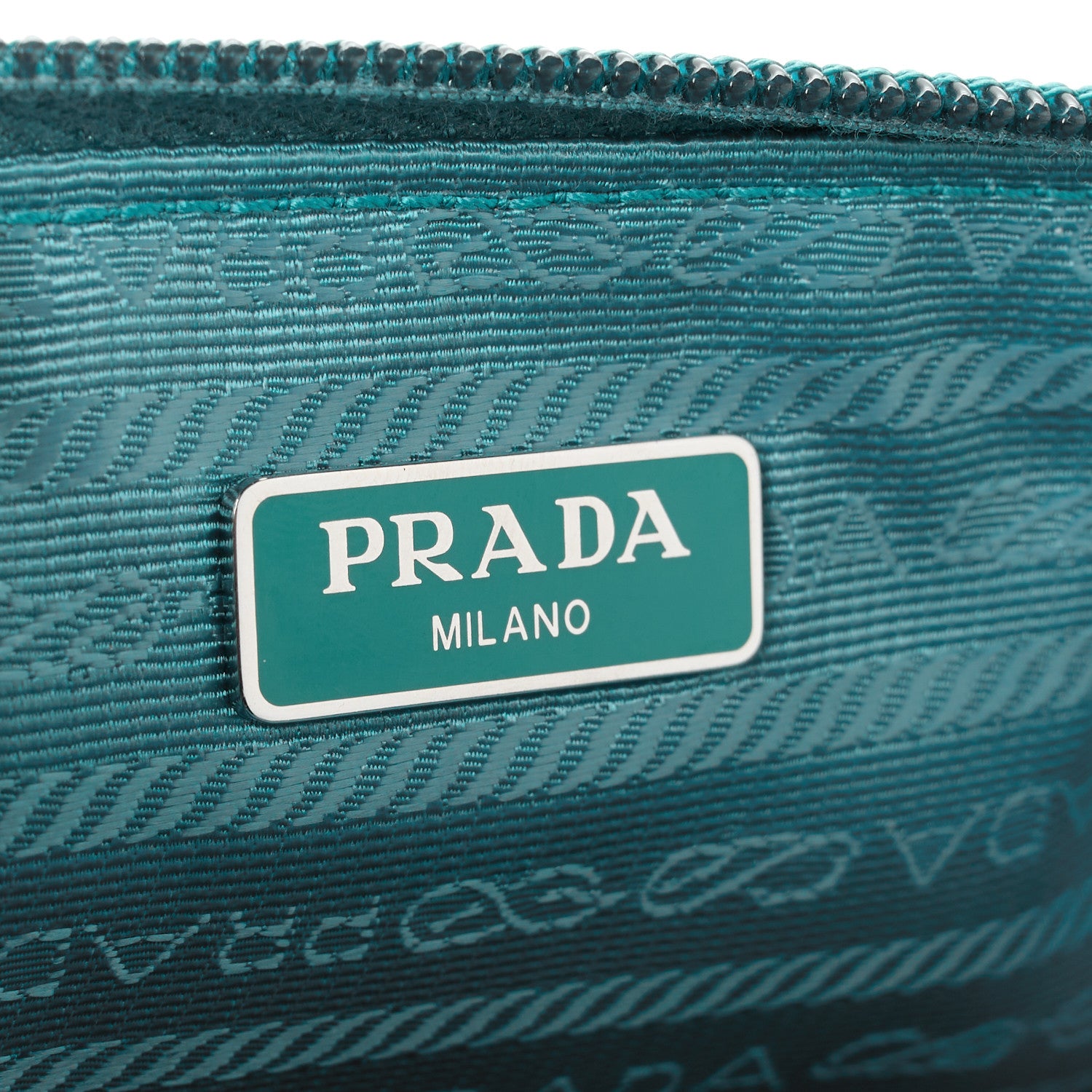 Prada Tessuto Nylon Saffiano Wristlet Turchese 6 of 12