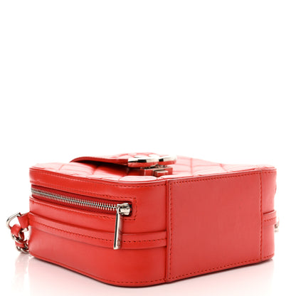 Chanel Lambskin Quilted Mini CC Box Camera Bag Red 4 of 14