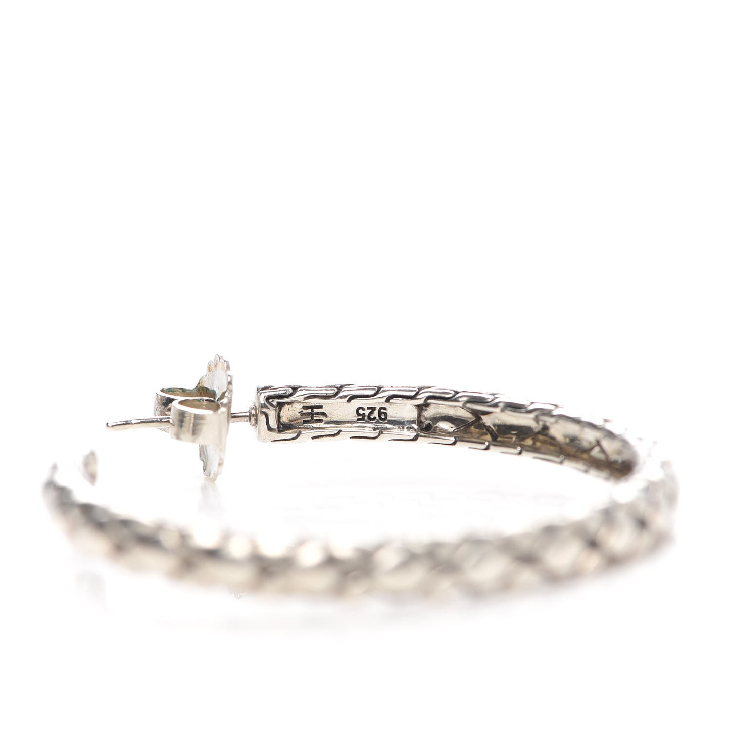 Sterling Silver Cobra Hoop Earrings