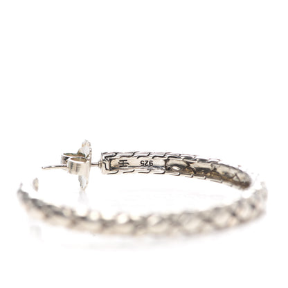 John Hardy Sterling Silver Cobra Hoop Earrings 4 of 4