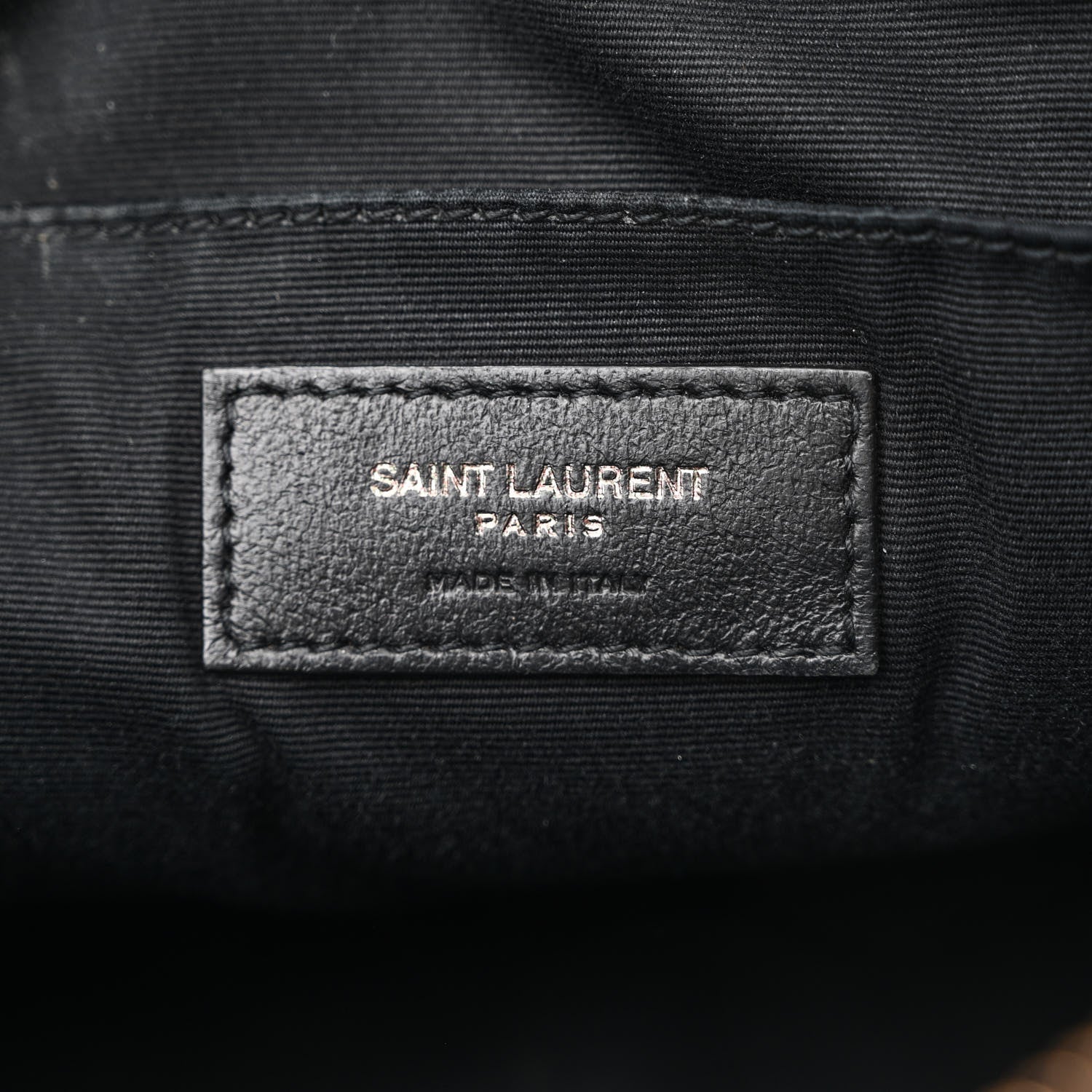 Saint Laurent Calfskin Matelasse Monogram Monochrome Lou Camera Bag Black 6 of 18