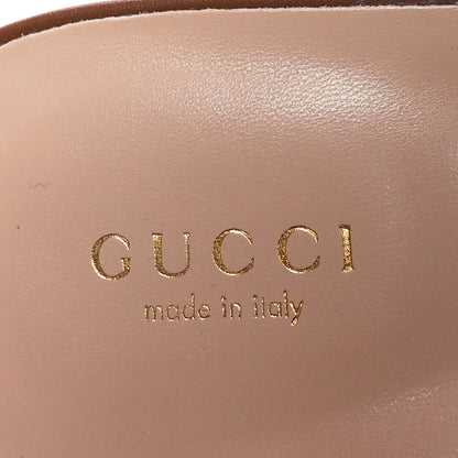 Gucci Cosmos Softy Calfskin Interlocking G Cut Out Slide Sandals 37 Cuir 8 of 9