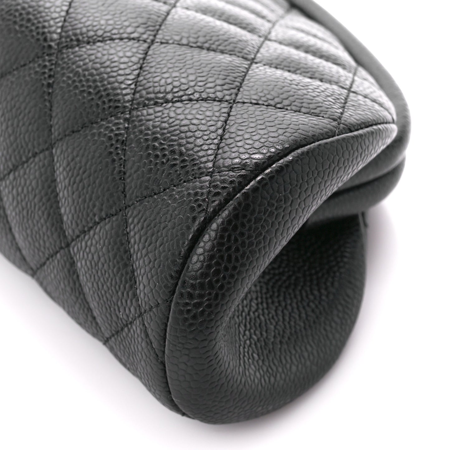 Caviar Quilted Timeless Clutch Black