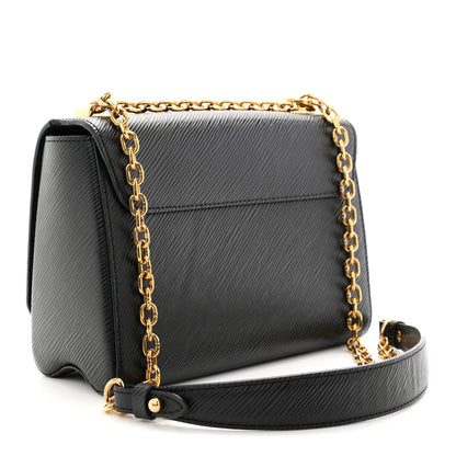 Louis Vuitton Epi Flowers Twist Shoulder Bag MM Black 3 of 10