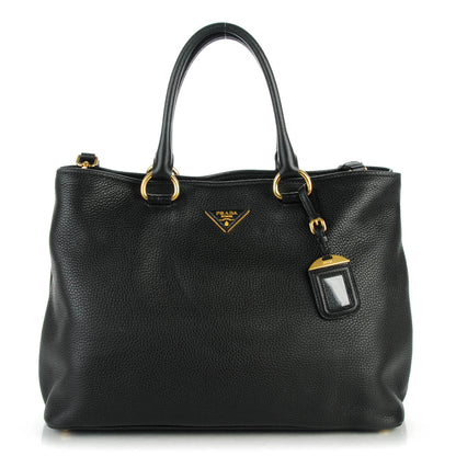 Prada Vitello Daino Tote Nero Black 1 of 8